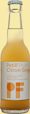 bouteille de 25cl petill'fruits citron gingembre