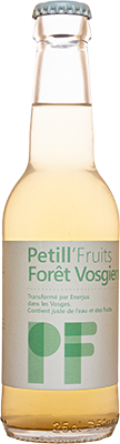 bouteille de 25cl petill'fruits parfum forêt Vosgienne